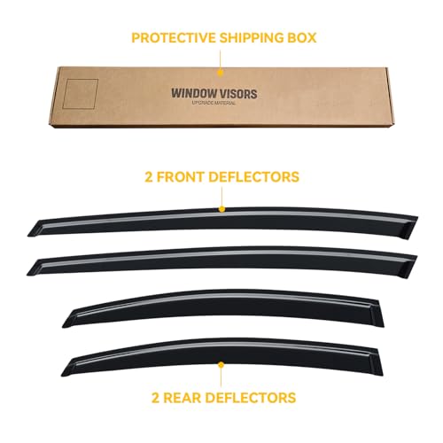 Image of Rain Guards Window Visor for Toyota Prius 2023-2026 & Prius Prime 2023-2026