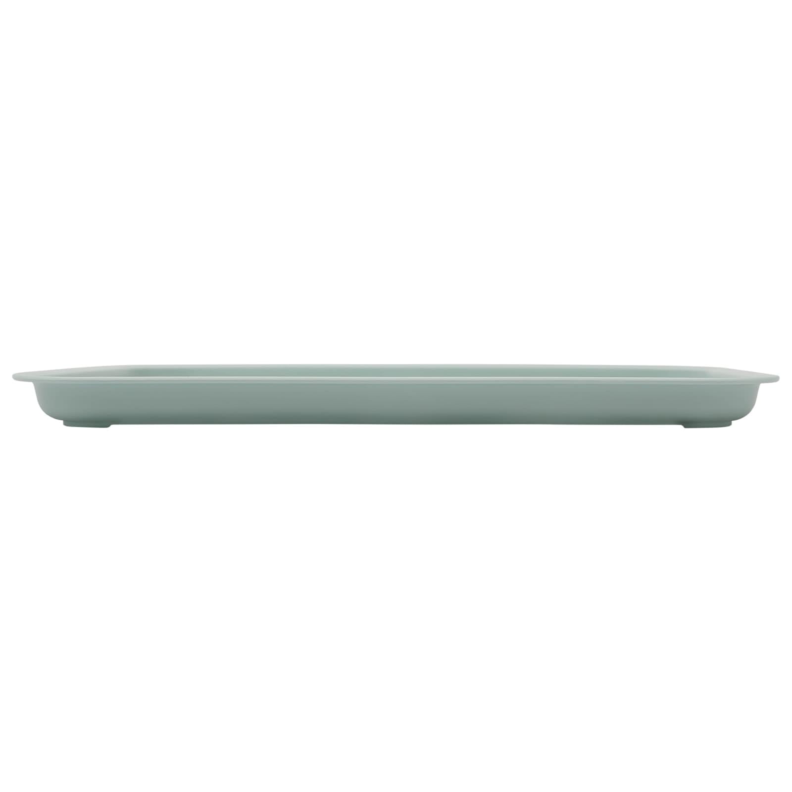 Lot de 24 Plateaux de Service en PP, Compatibles Lave-Vaisselle et Micro-Ondes, 36 x 27cm, pour Fast-Foods, Restaurants, Cafétérias (Bleu)