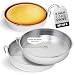 Aunt Shannon’s Easy Release 8" Cake Pans - Set of 3 Quick Release Pans for Easy Cake Removal Every Time