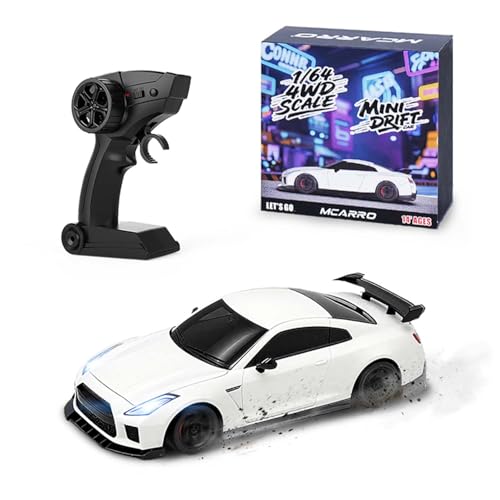 MCARRO 1/64 Scale RC Drift Car - 2.4GHz Half-Scale Remote Control 4WD High-Speed Mini Remote Control...