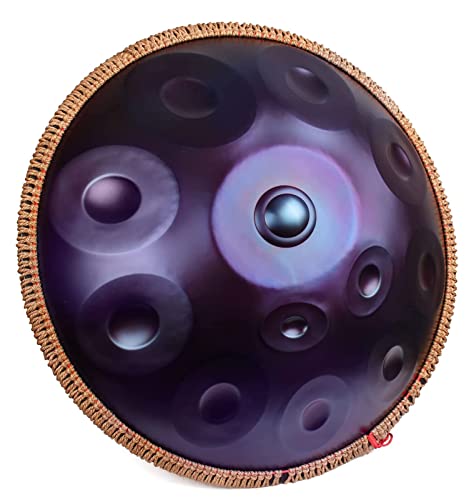 Harmonic-Hand-pan-Drum12-Notes-22-Inch-Steel-Tongue-Drumwith-Carry-BagsDrum-Stand-and-Malletfor-Sound-Healing-Personal-MeditationYogaColorPurple
