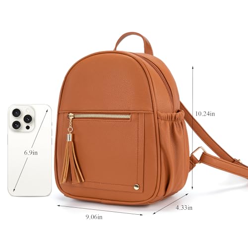 Image of Montana West Mini Backpack Purse for Women Anti Theft Backpacks with Secured Zipper and Tassel