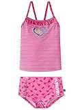 lillifee nachthemd 116 rosafarbener Mädchen-Tankini aus der beliebten SCHIESSER-Badekollektion Prinzessin Lillifee Oberteil mit Streifen, Rüschen am Ausschnitt, Racerback und Einhorn-Muster an Trägern und Einfass herzförmige Applikation auf der Brust mit Prinzessin Lillifee und ihrem Einhorn Slip in Panty-Schnittform mit Einhorn-Muster, Rüschen im Streifen-Design und Lillifee-Flag seitlich Ober- und Unterteil vorne mit weichem, hautfreundlichem Mesh unterlegt aus besonders formbeständiger, pflegeleichter Wirkware mit Lichtschutzfaktor 40+