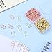 simarro 160 PCS Small Gold Paper Clips, Cute Rose Gold Heart Paper Clips Mini Paperclips Wedding Invitation Accessories of Office School Document Note Sorting and Organizing