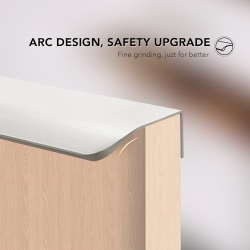 Image of Ravinte Silver Finger Edge Pulls Drawer Edge Pulls 120mm /4.72 inch 1 Pack | Concealed Handle Style, Low-Profile Finger Grip, Cabinet Edge Mount, 150mm /5.9 in, For Cabinets, Drawers, Cupboards, Kitchen