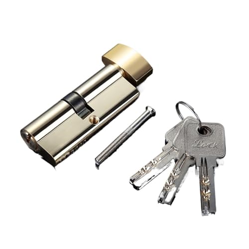 1 Juego de cerradura de cilindro de puerta sesgada, 70mm, 3 llaves, entrada antirrobo, cerradura de puerta AB de latón, cilindro de cerradura Interior de seguridad Uso apto para el hogar y dormitorio(