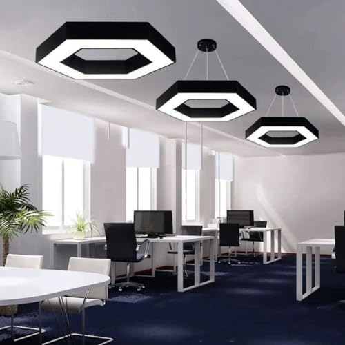 Lumière suspendue LED hexagonale diffuse avec abat-jour acrylique