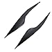 KACEPAR Front Headlight Eyebrows Gloss Black, Compatible with Ford Focus MK2 C307 2008-2010, Pair Headlight Eyelid Headlamp Eyebrow Strip Trim