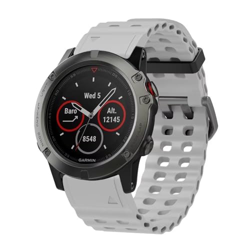 FANYUAN Correa Compatible con Garmin Fenix 5X GPS, Suave y Cómodo, Silicona Pulsera Deportiva Correa para Garmin Fenix 5X GPS.