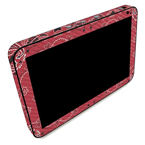 Image of MightySkins Carbon Fiber Skin Compatible with Amazon Echo Show 8 (Gen 2) - Bandana | Protective, Durable Textured Carbon Fiber Finish | Easy to Apply | Made in The USA