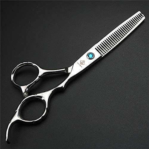 Ciseaux de coiffeur argentés 6" en acier durable pour dégradés précis - 6