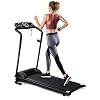 COSTWAY Elektrische loopband met 2 trainingsmodi en 12 programma’s, 1-10 km/u, lcd-display, inklapbaar en oprolbaar, tot 100 kg belastbaar, incl. veiligheidssleutel, fitnessapparaat voor thuis en op