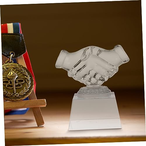 INOOMP Troféu Medalha Polegares Para Cima Troféu Troféu Polegares Prêmio Troféu Troféus De Vidro De