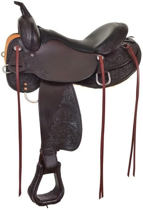 Circle Y High Horse 6808 Oyster Creek Western Trail Saddle - 15", Walnut, Extra Wide Tree