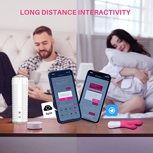 LOVENSE Nora Rabbit Vibrator with APP Control, Pink G Spot Thrusting Vibrator Rabbit with Dual Motor, Clitoral Stimulator Dildo Massager, Sex Toys for Women with Smartphone Wireless Bluetooth