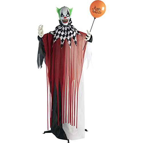 Haunted Hill Farm 71' Standing Clown Halloween Animatronic