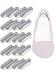 Pedag Stop Padded Leather Heel Grips, Gray, Ten Pair