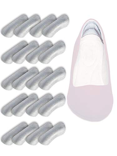 Image of pedag Stop Suede Leather Heel Grips, Vegetable Tanned German Design, Soft Cushioning Prevents Blisters, Helps Shoes Fit Perfectly, 10 Pair