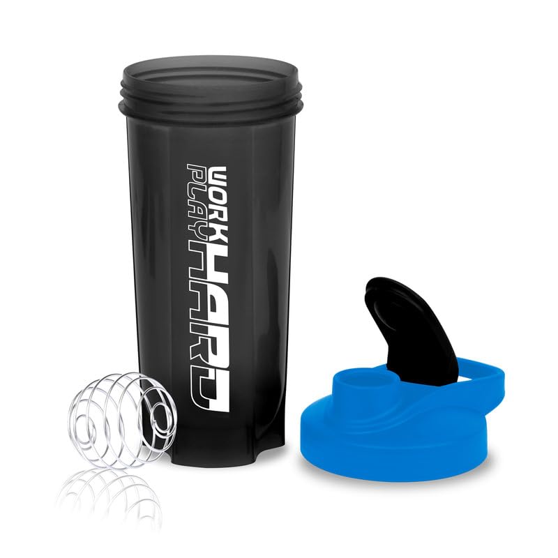 Image of Zyro Gym Shaker for Protein Shake Leakproof Shaker Bottles for Protein, Preworkout and Bcaa Shake, Protein Shaker Bottle for Gym Bottle for Men and Women BPA-Free Material Plastic, Multicolor 700 Ml