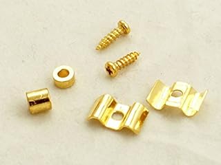 (D12) Set of Bat Wing Style Stamped String Tree Fits Most Electric Gutiar,gold palted