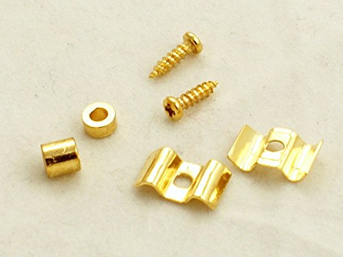 (D12) Set of Bat Wing Style Stamped String Tree Fits Most Electric Gutiar ,gold palted (D12) Set of Bat Wing Style Stamped String Tree Fits Most Electric Gutiar ,gold palted