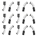 AUXBC 20Pcs Carbon Motor Brushes, 12mm x 8mm x 5mm Electric Tool Replacement Parts for Power Drills, Saws, Grinders, Vacuum Cleaners