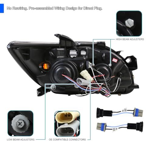 SPEC-D LED Halo Projector Headlights for 2005-2010 Scion tC - Image 5