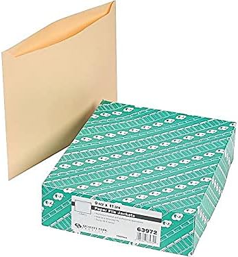 Quality Park Filing Jacket, 28 lbs, 11-3/4 x 9-1/2 Inches, 100 per Box, Cameo Buff (QUA63972), Letter