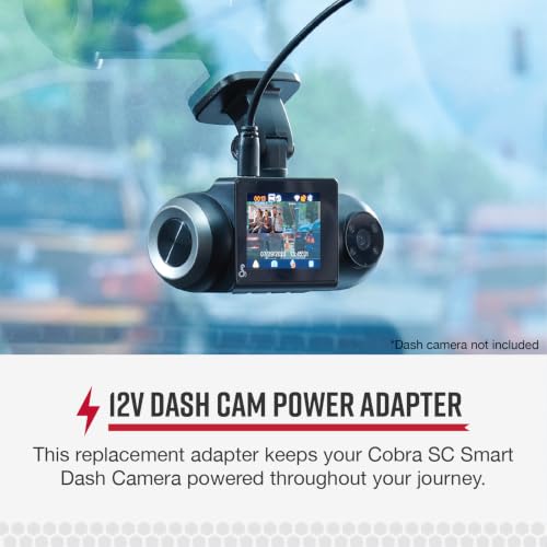 Image of Cobra SC Smart Dash Cam Series 12 Volt Power Adapter | With MicroUSB Cable With 6 Foot Cord (CA-CLAMICRO-01)