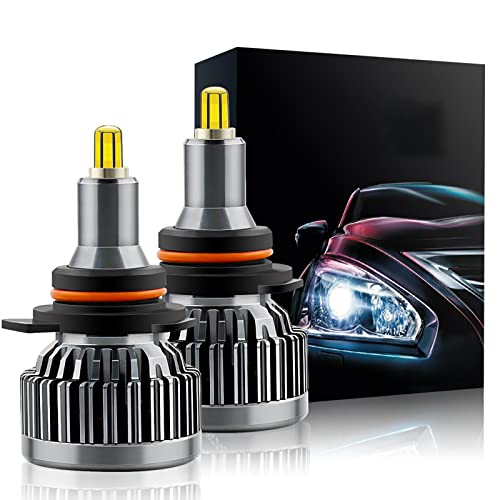 SANON Ampoules HIR2/ 9012 LED 18000 LM Phares pour Voiture et Moto 60W 6000K Super Bright 360 Degrés IP65 Imperméable Kit de Conversion Ampoule 2 Pièces Cover