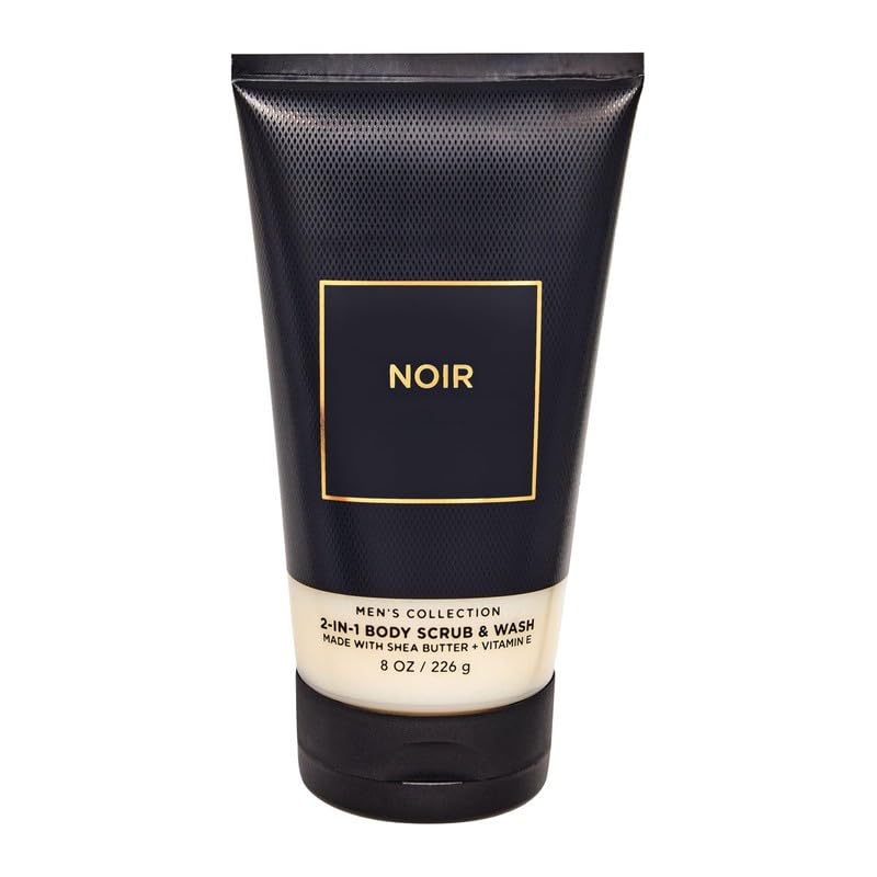 Bath & Body Works 2-IN-1 Body Scrub & Body Wash | 8 Oz (8 Ounce (Pack of 1), Noir)