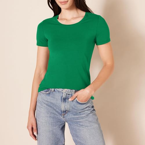 Image of Amazon Essentials Women's Regular-Fit Short-Sleeve Crewneck T-Shirt, Multipacks