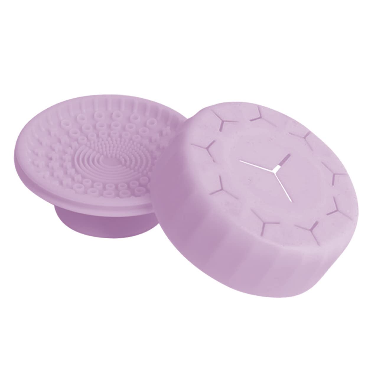 FRCOLOR 3pezzi Pulitore Per Pennelli Da Trucco Silicone Strumento Di Pulizia Cosmetico Dual-use Per Pennelli Da Makeup e Velocizzare La Pulizia Ottimo Per Ombretti e Sopracciglia