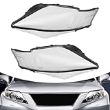 BBinmine Pair Headlight Lens Cover for Lexus RX270 RX350 RX450h 2009 2010 2011, PC Replacement Headlamp Cover Left + Right Side