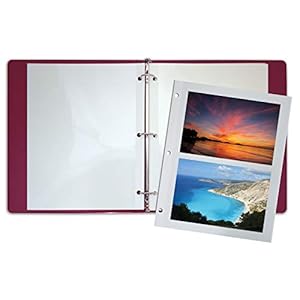 50-Count-Photo-Mounting-Sheets-11-x-9-Inches-Double-Sided-3-Hole-Punched-by-Better-Office-Products-Refill-Photo-Album-Sheets-Replacement-Photo-Album-Sheets-Box-of-50