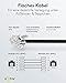 Goobay 50319 Modularanschlusskabel, Telefonkabel, RJ11 Stecker (6P4C) auf RJ11 Stecker (6P4C), schwarz, 10m