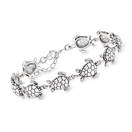 Ross-Simons Sterling Silver Sea Turtle Bracelet