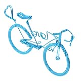 Décorations de vélo pour la maison : les détails complexes, l'artisanat raffiné font de cette statue de vélo une œuvre d'art, très délicate pour le bureau, figurine de vélo bleu petite vintage