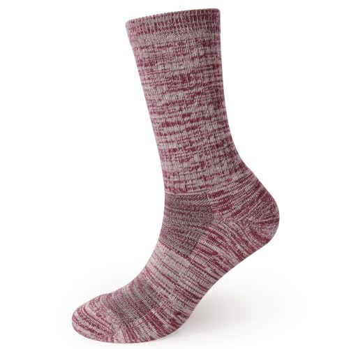 Image of EnerWear 4 Pack Women's Merino Wool Outdoor Hiking Trail Crew Sock