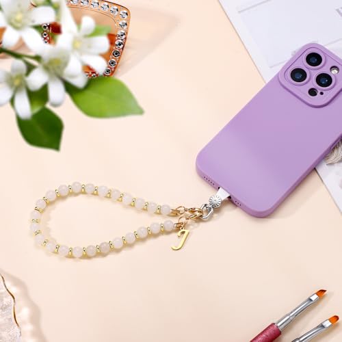 1 Set Beaded Phone Wrist Strap, Initial Phone Charms Detachable Letter B - Photo 147 sur 176