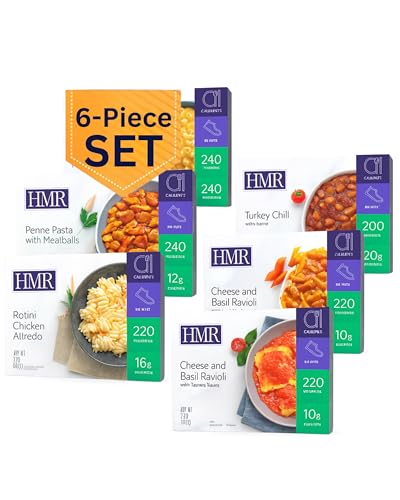 HMR Pasta Picks Entrée Pack, Pre-Packaged Lunch or Dinner to Support Weight Loss, Pack of 6 Ready...