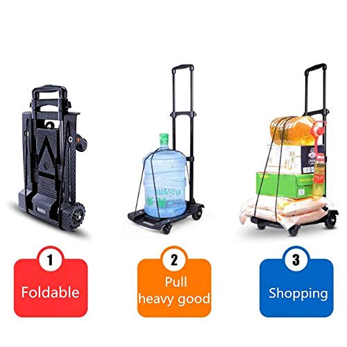 Carretilla manual ligera plegable 200kg capacidad miniatura 3