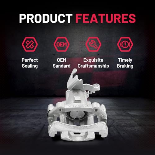 Image of BDFHYK 18-B4926 18-B4927 Rear Disc Brake Caliper Assembly Compatible with Ford Mustang 2005-2014 3.7L 4.0L V6 /4.6L 5.0L 5.4L 5.8L V8, GAS 2pcs