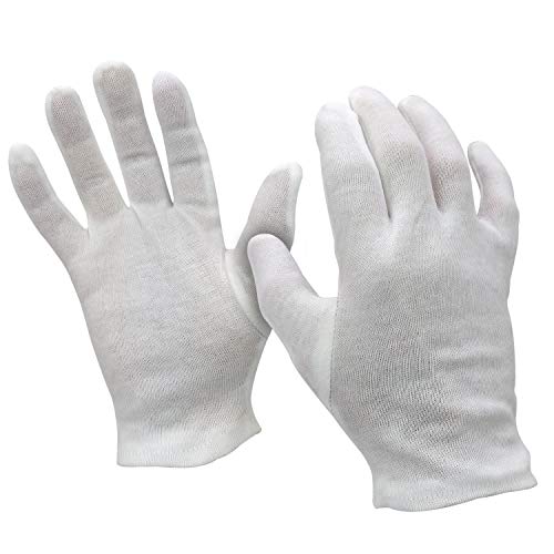 3 x Powcog White 100% Cotton Gloves in XL | Beauticians, Skin Cleaning (3)