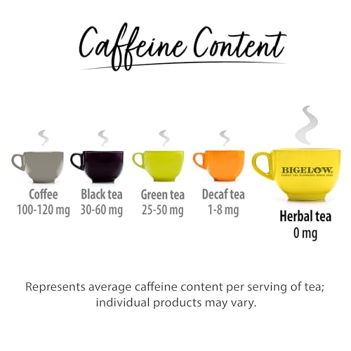 Bigelow Tea Blackberry Citrus plus Zinc Herbal Tea, Caffeine Free, 18 Total Tea Bags (Pack of 1)