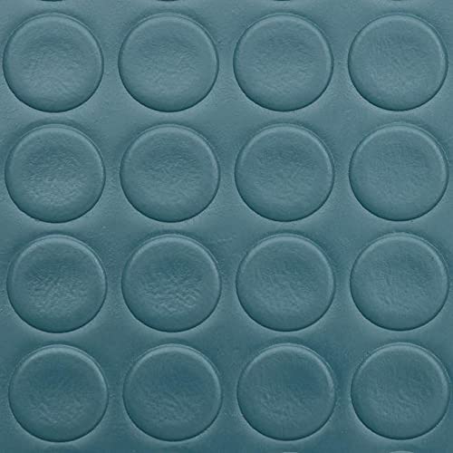 PVC vloerbedekking Big Button - rubberen mat noppen - dikte: 2mm - noppenmat anti-rush mat - antislip en bestand tegen vloeistoffen en vuil - universeel toepasbaar (120 x 600 cm, turquoise) - Image 4