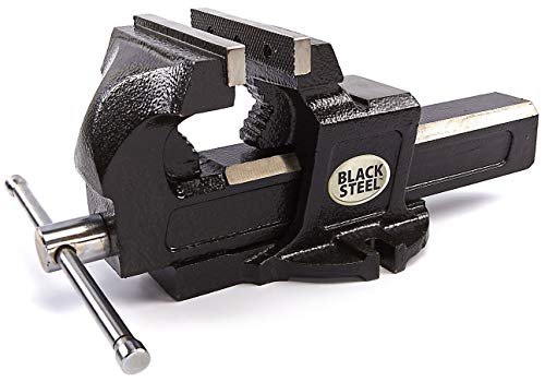 JOMAFA - TORNILLO DE BANCO 125MM CON MORDAZA PARA TUBOS Y YUNQUE PARA TALLER MECANICO