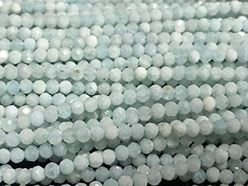 Larimar faceted beads : la douceur des vagues en perles naturelles de 2mm