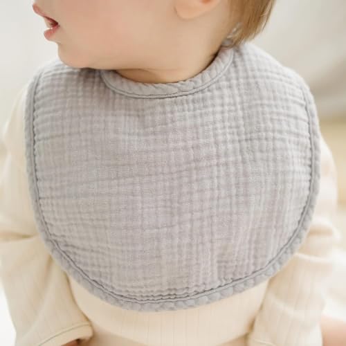 SLOSH Lätzchen Baby Für Neugeborene Jungen Mädchen Unisex Set Druckknopf (Grün)