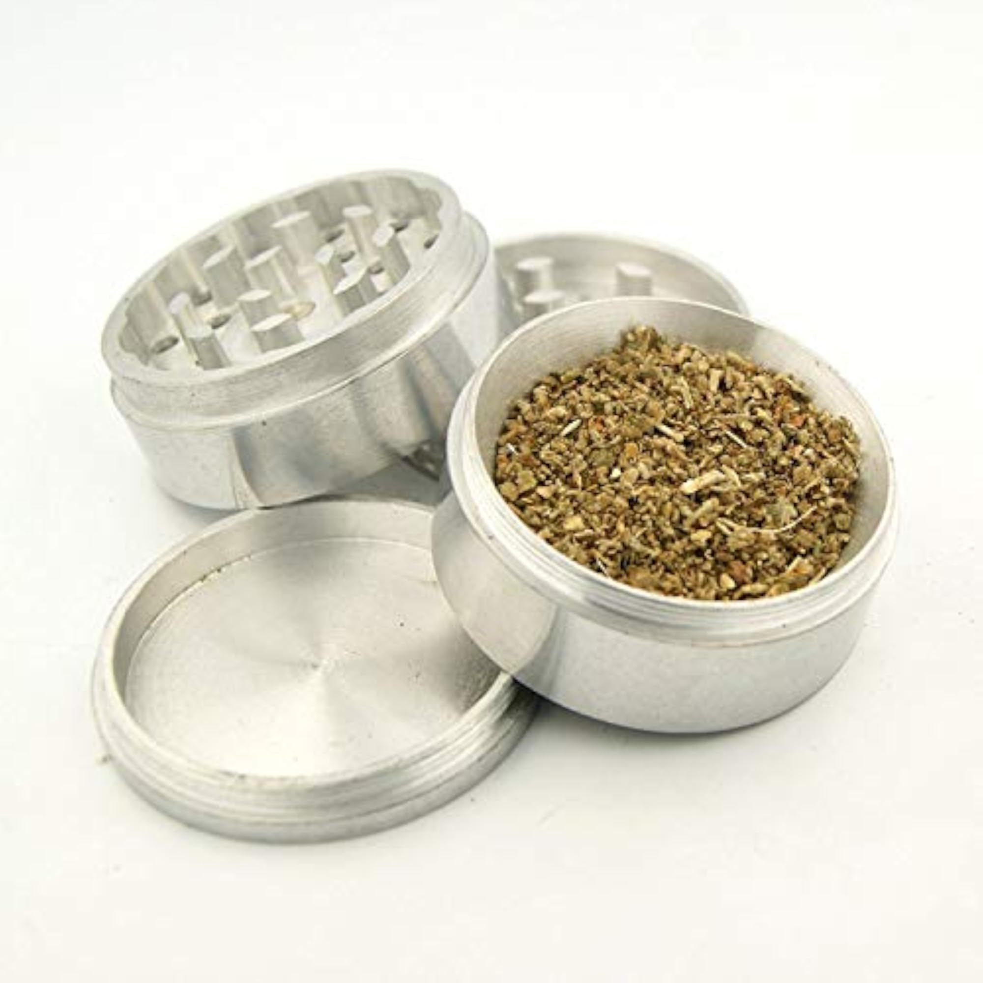 Metal Herb Crusher with Filter 4 Part (50mm)